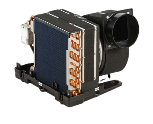 AU marine air handler with DC blower for quiet yacht climate control