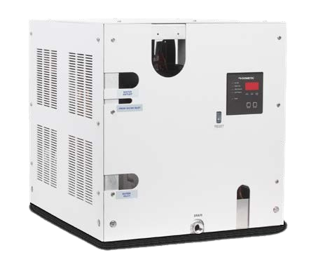 Marine air handler configured for yacht ice machine cooling support